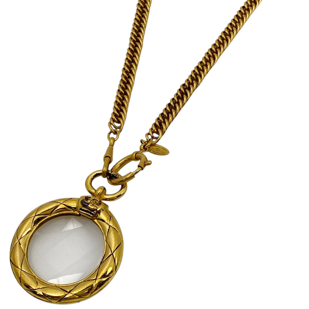 シャネル ココマーク ルーペ ネックレス CC ロング ネックレス GP ゴールド 【中古】 bracc