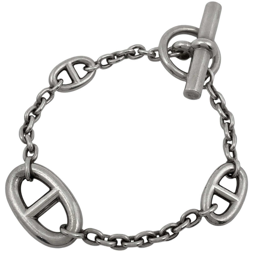 エルメス ファランドール マルチ ブレスレット シェーヌダンクル ブレスレット シルバー925 シルバー レディース 【中古】bracc