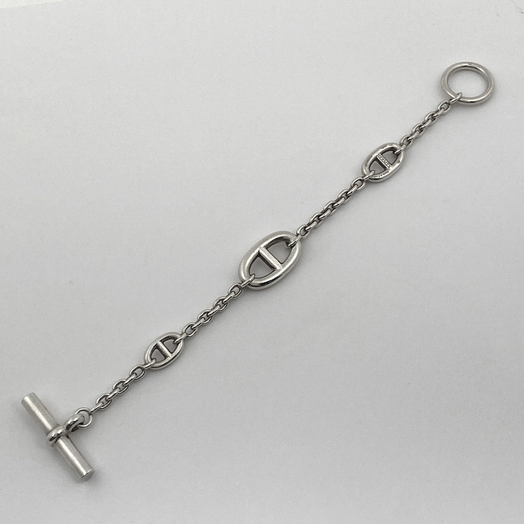 エルメス ファランドール マルチ ブレスレット シェーヌダンクル ブレスレット シルバー925 シルバー レディース 【中古】bracc