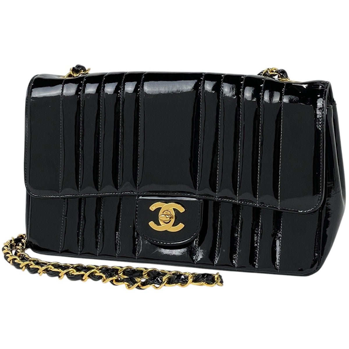 在庫一掃】 シャネル ココマーク チェーン ショルダーバッグ エナメル