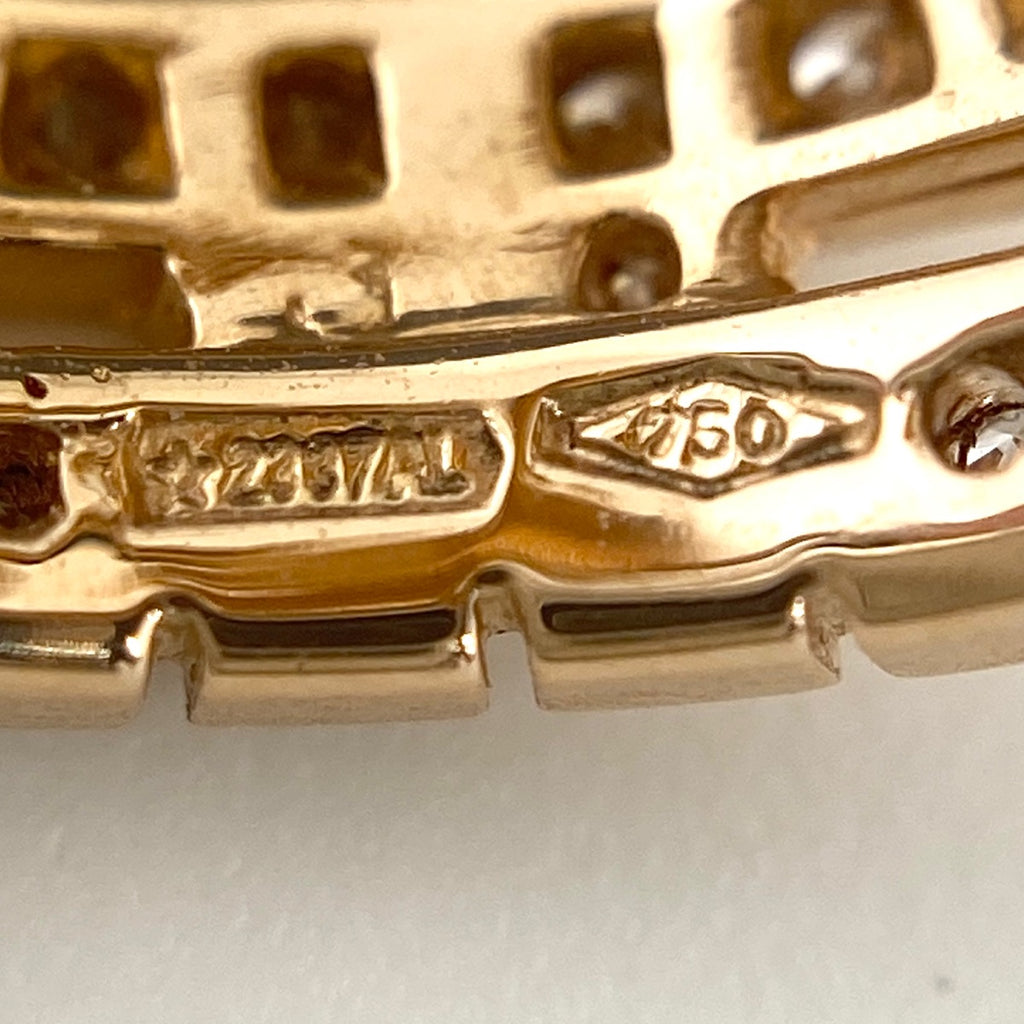 ブルガリ パレンテシ ダイヤ ピアス PG ピンクゴールド メレダイヤ ピアス 750 ダイヤモンド 【中古】brjwl