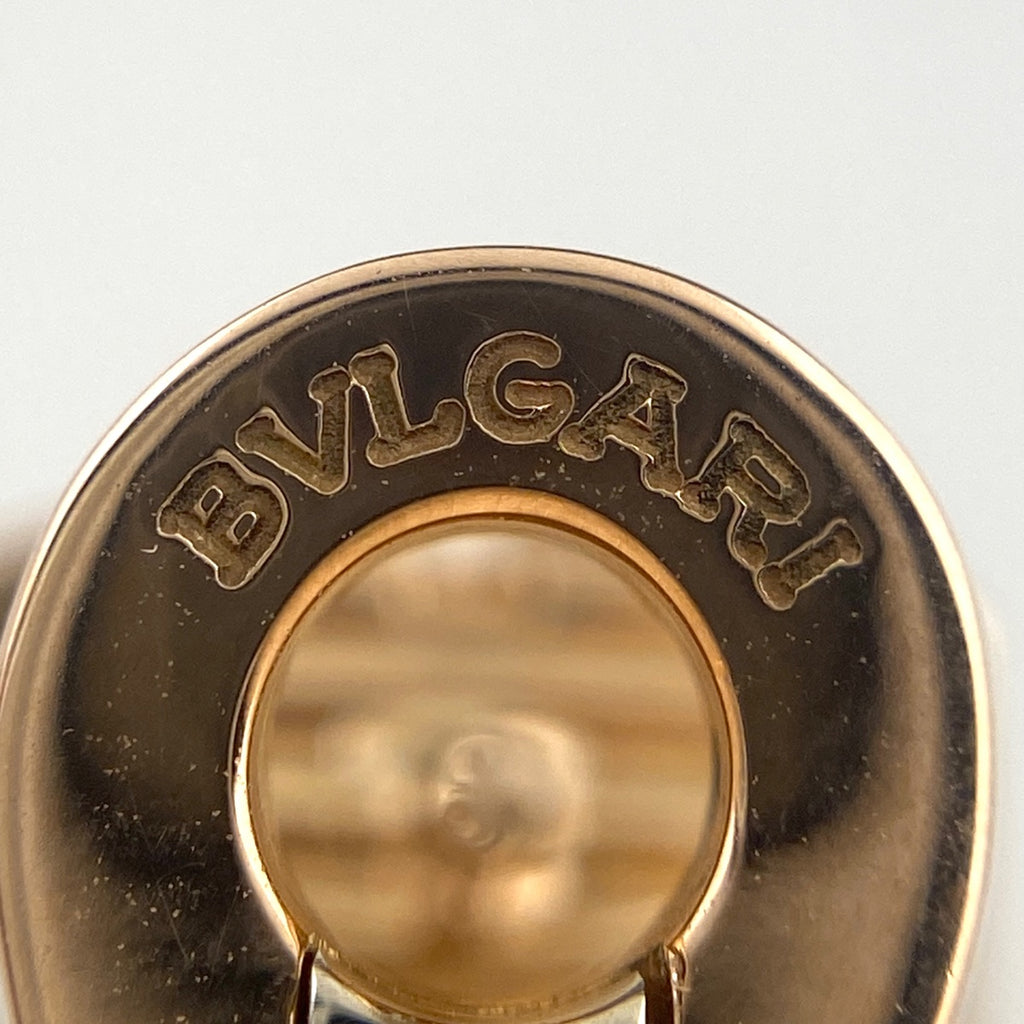 ブルガリ パレンテシ ダイヤ ピアス PG ピンクゴールド メレダイヤ ピアス 750 ダイヤモンド 【中古】brjwl