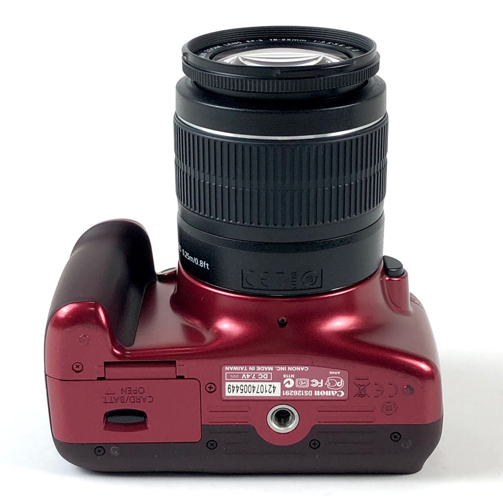 【在庫一掃】 キヤノン Canon EOS Kiss X50 EF-S 18-55 IS II レンズキット レッド デジタル 一眼レフカメラ 【中古】cambb
