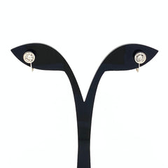 ダイヤモンド デザインイヤリング プラチナ イヤリング Pt900 ダイヤモンド レディース 【中古】nbjwl