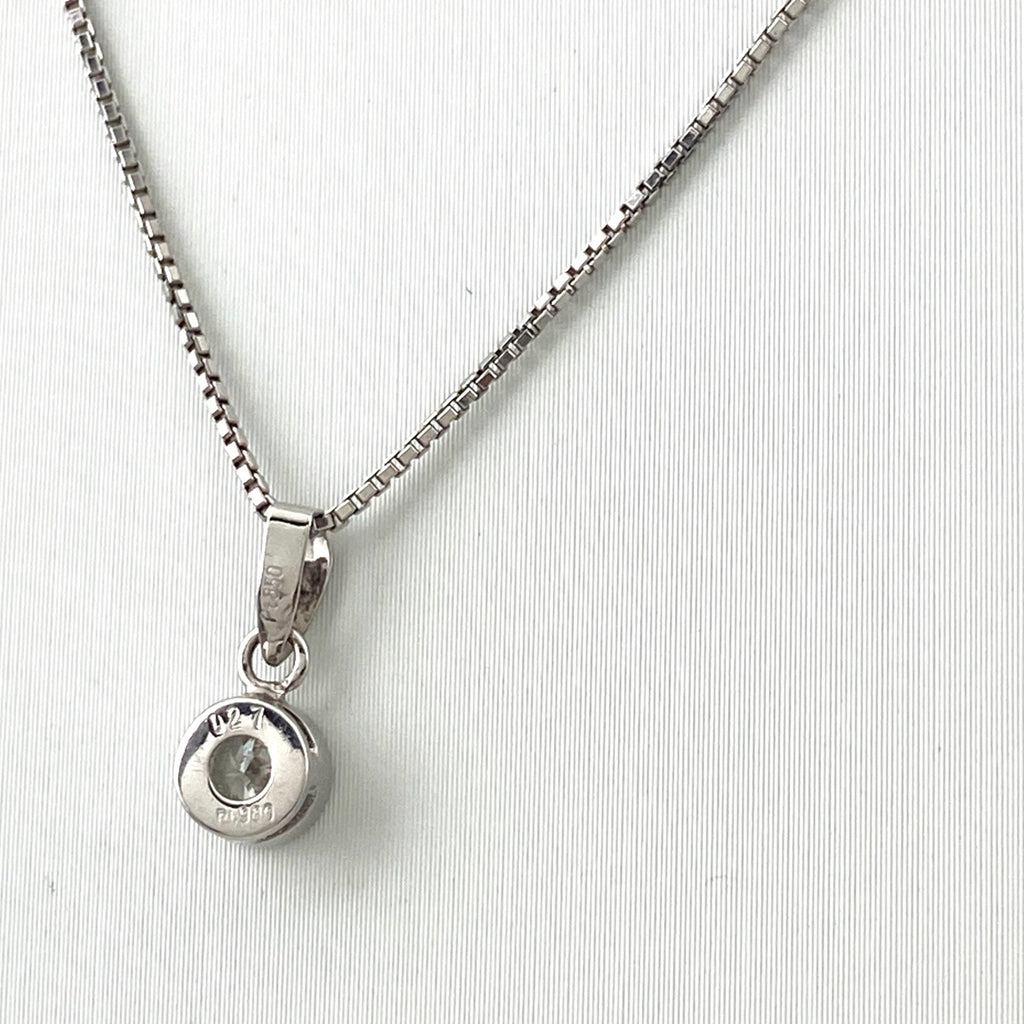 メレダイヤ デザインネックレス プラチナ ペンダント ネックレス Pt850 ダイヤモンド レディース 【中古】nbjwl