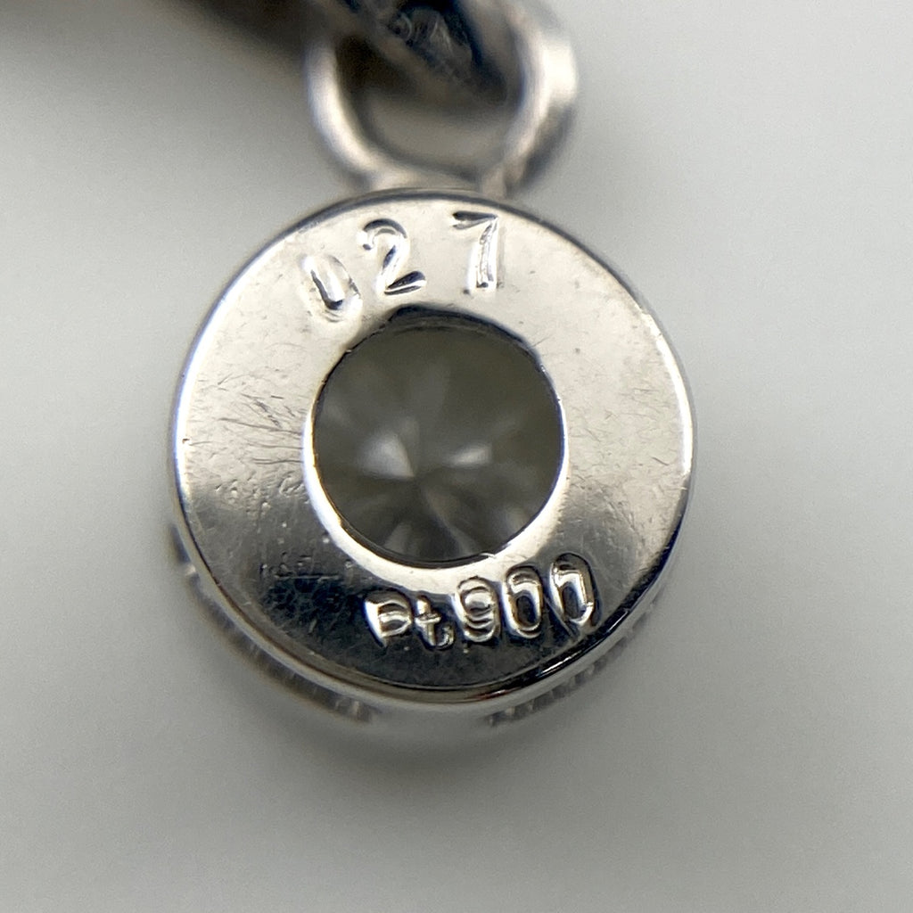 メレダイヤ デザインネックレス プラチナ ペンダント ネックレス Pt850 ダイヤモンド レディース 【中古】nbjwl