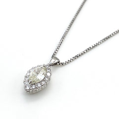 ダイヤモンド デザインネックレス プラチナ ペンダント メレダイヤ ネックレス Pt900 Pt850 ダイヤモンド レディース 【中古】 
 ラッピング可