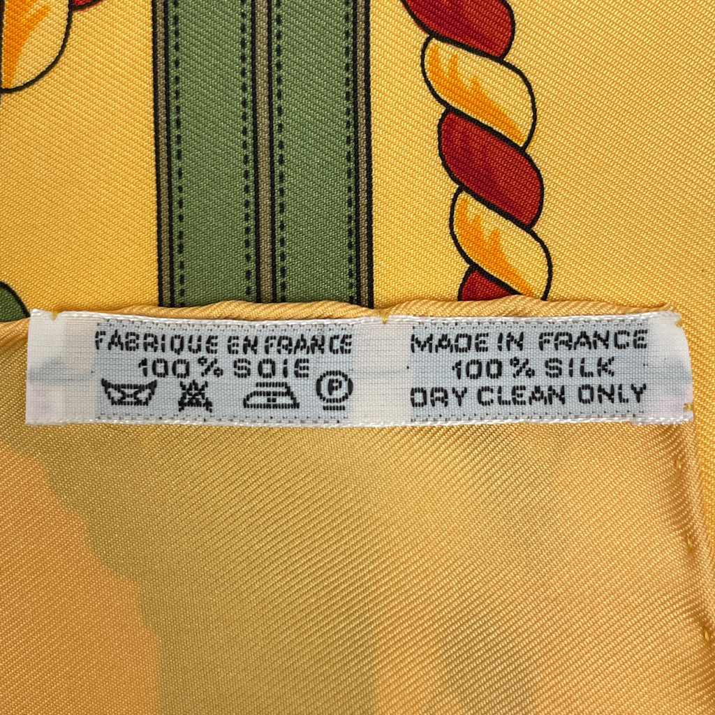 エルメス カレ 90 GRANDE TENUE 馬の礼装 スカーフ シルク オレンジ マルチカラー レディース 【中古】brbag