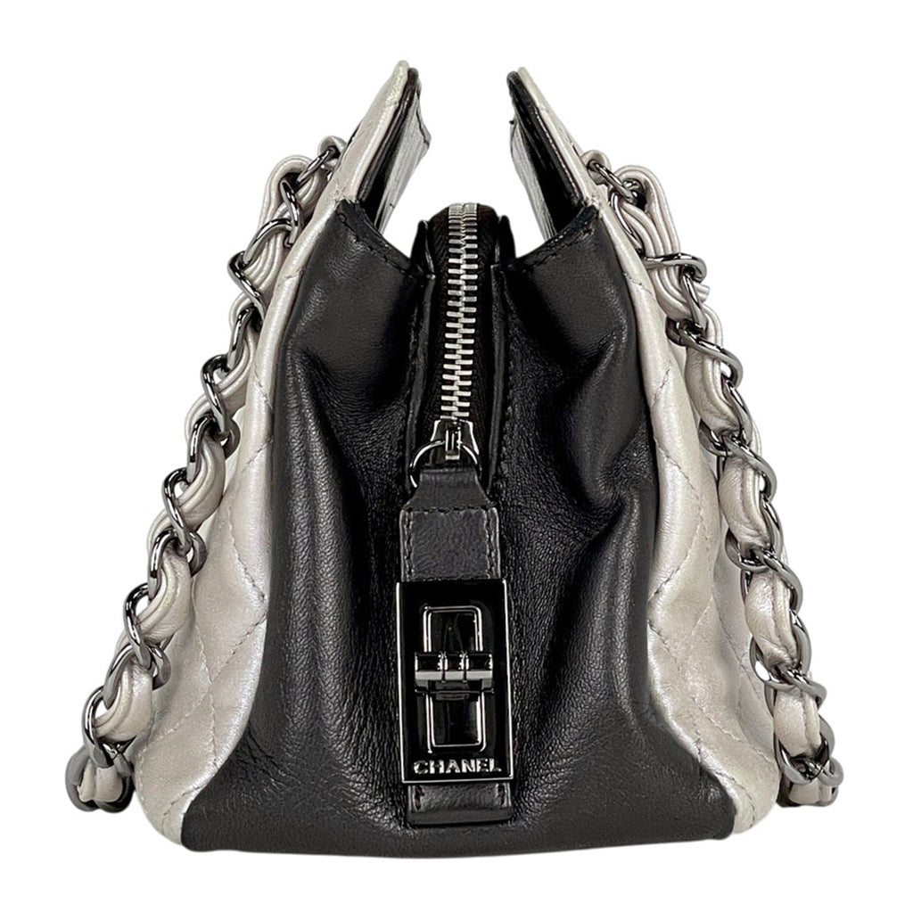 シャネル ココマーク チェーン ショルダーバッグ マトラッセ ハンドバッグ ショルダーバッグ レザー シルバー レディース 【中古】brbag