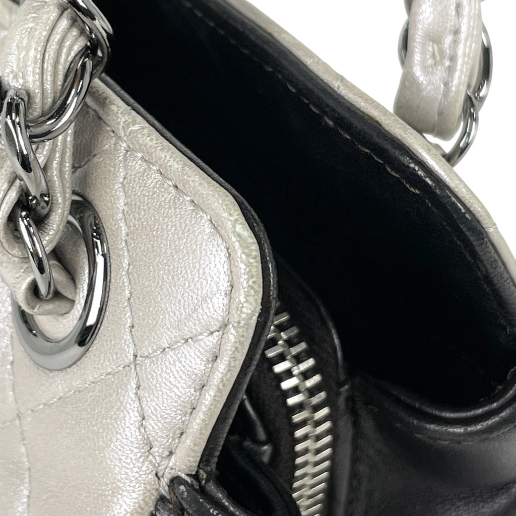 シャネル ココマーク チェーン ショルダーバッグ マトラッセ ハンドバッグ ショルダーバッグ レザー シルバー レディース 【中古】brbag