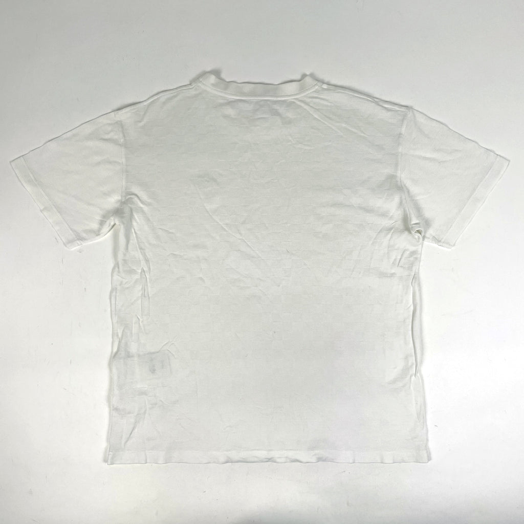 ルイ・ヴィトン ダミエ 半袖 Tシャツ ロゴ トップス 半袖Ｔシャツ コットン ホワイト メンズ 【中古】brapp