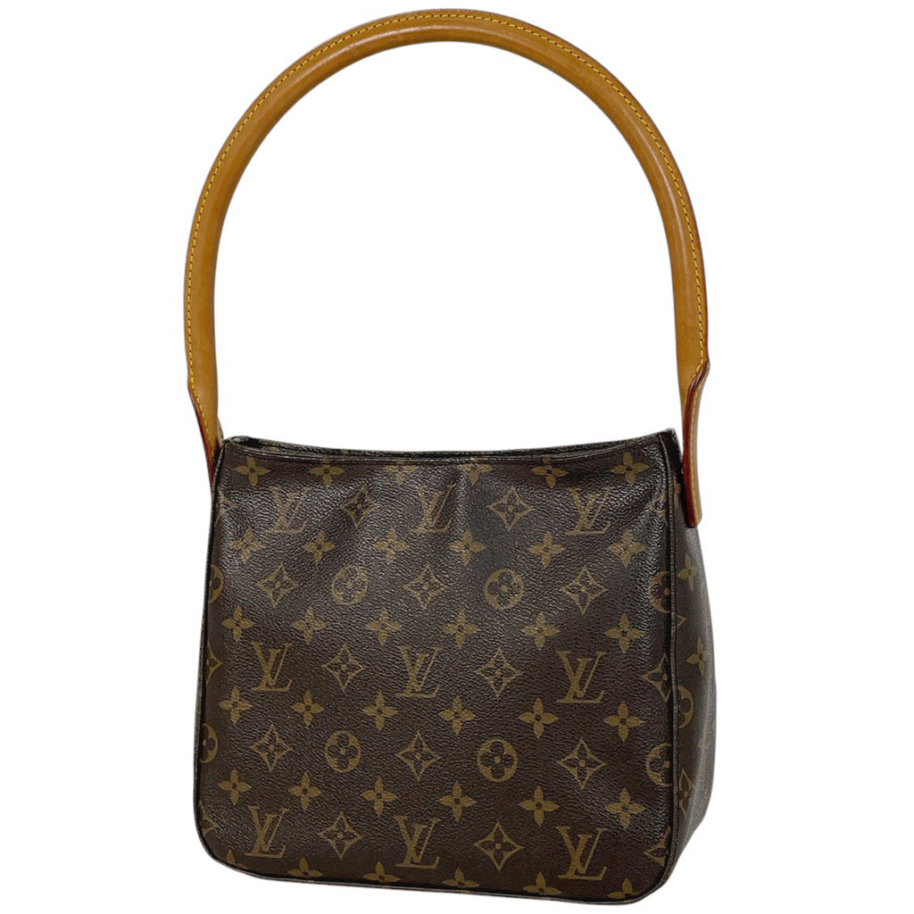 ルイ・ヴィトン ルーピング MM 肩掛け ワンショルダー ショルダーバッグ モノグラム ブラウン M51146 レディース 【中古】brbag