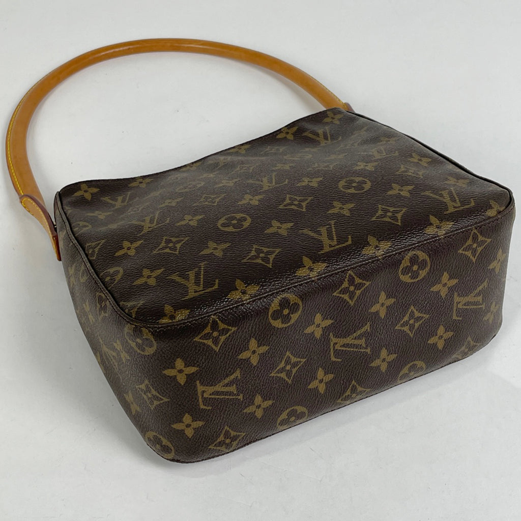 ルイ・ヴィトン ルーピング MM 肩掛け ワンショルダー ショルダーバッグ モノグラム ブラウン M51146 レディース 【中古】brbag