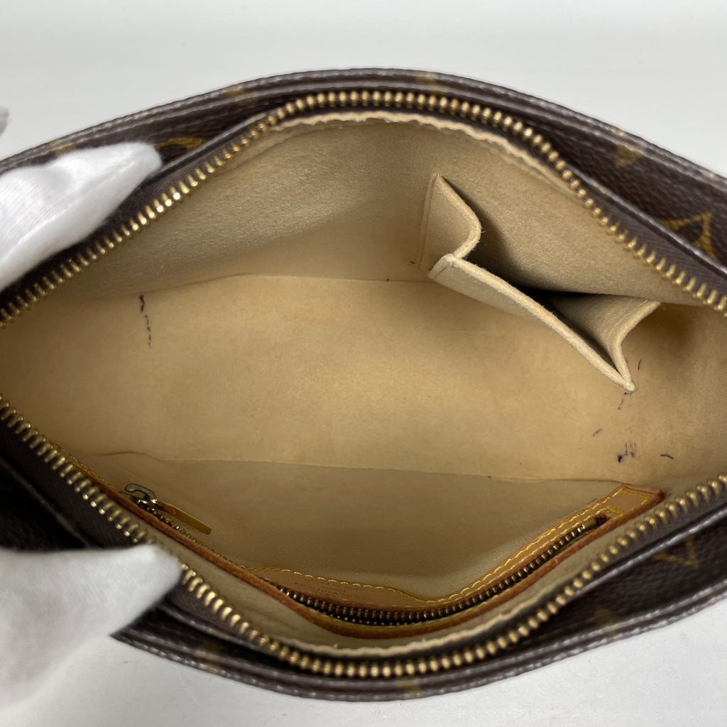 ルイ・ヴィトン ルーピング MM 肩掛け ワンショルダー ショルダーバッグ モノグラム ブラウン M51146 レディース 【中古】brbag