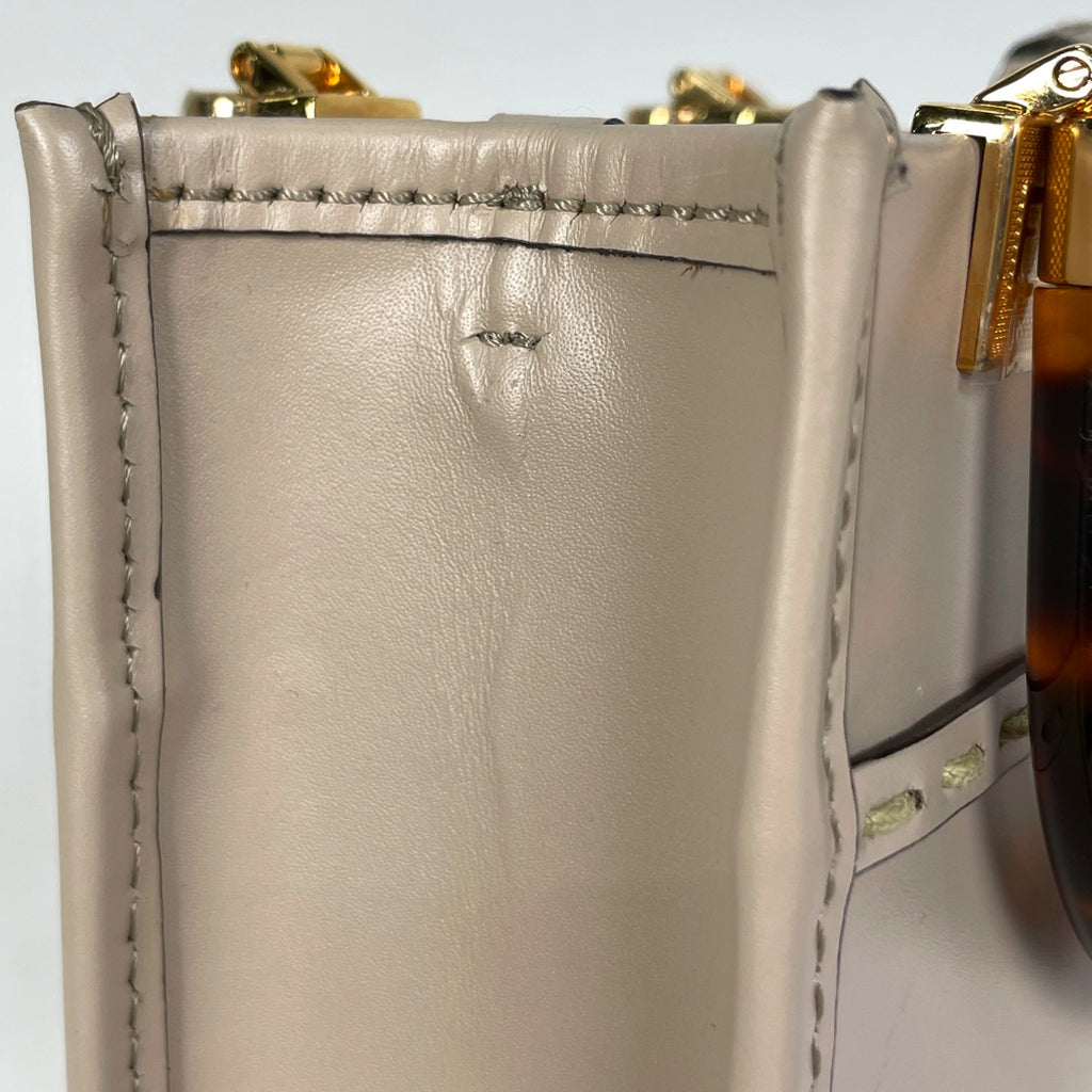 フェンディ サンシャイン ショッパー スモール ハンドバッグ ロゴ 2WAY ショルダーバッグ レザー ベージュ 8BS051 レディース 【中古】brbag