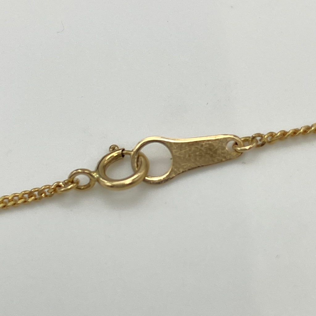 メレダイヤ デザインネックレス YG イエローゴールド ペンダント ネックレス K18 ダイヤモンド レディース 【中古】nbjwl