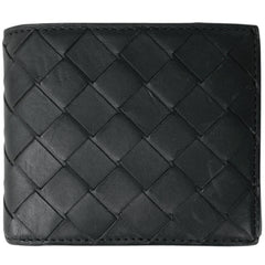 ボッテガヴェネタ イントレチャート 二つ折り 財布 札入れ 小銭入れ 二つ折り財布 レザー ダークグリーン レディース 【中古】brbag