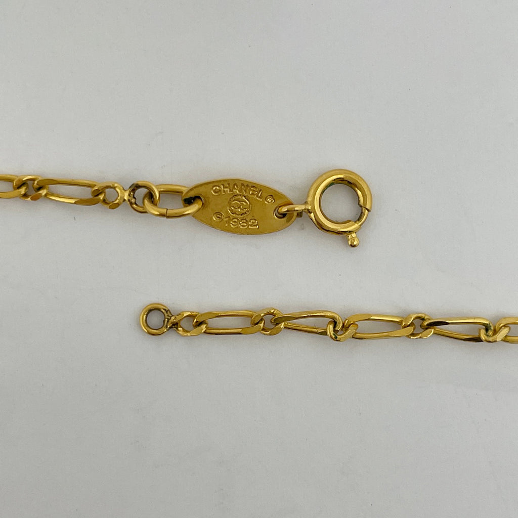 シャネル ココマーク ラインストーン ネックレス ラウンド ネックレス GP ゴールド レディース 【中古】bracc