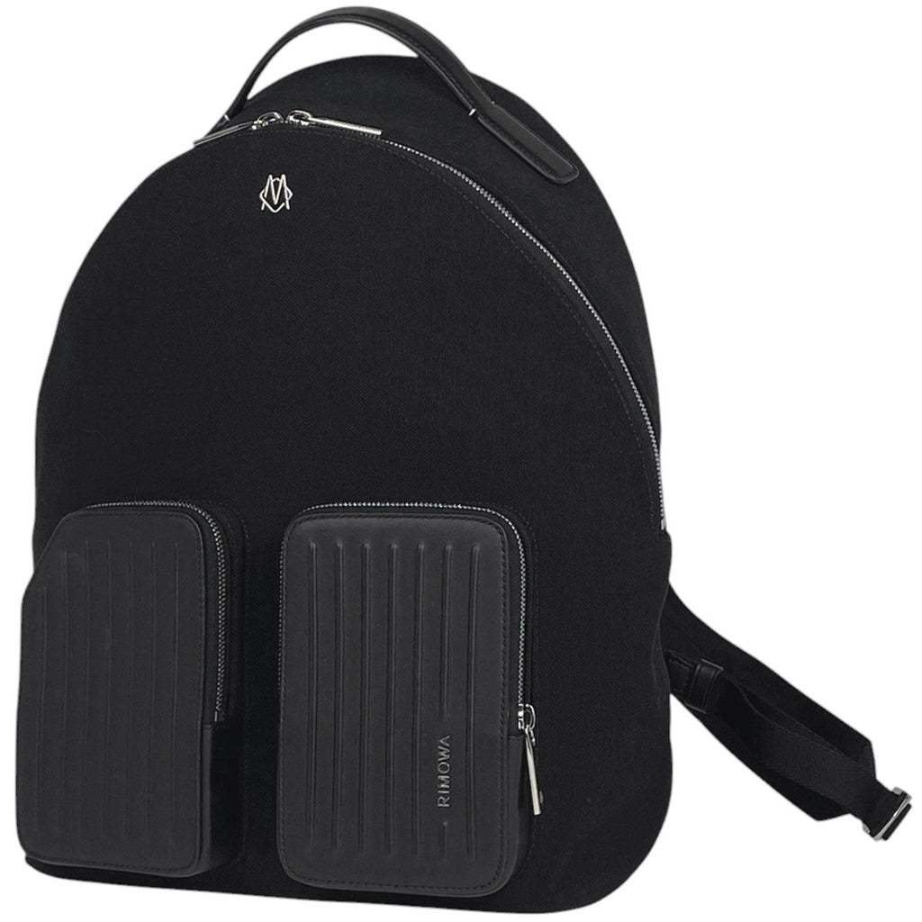 リモワ ネヴァースティル バッグパック ミディアム NEVER STILL ロゴ リュック キャンバス ブラック メンズ 【中古】brbag