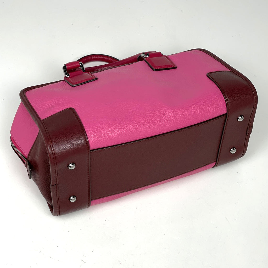 ロエベ アマソナ 28 アナグラム ハンドバッグ レザー ピンク レディース 【中古】brbag