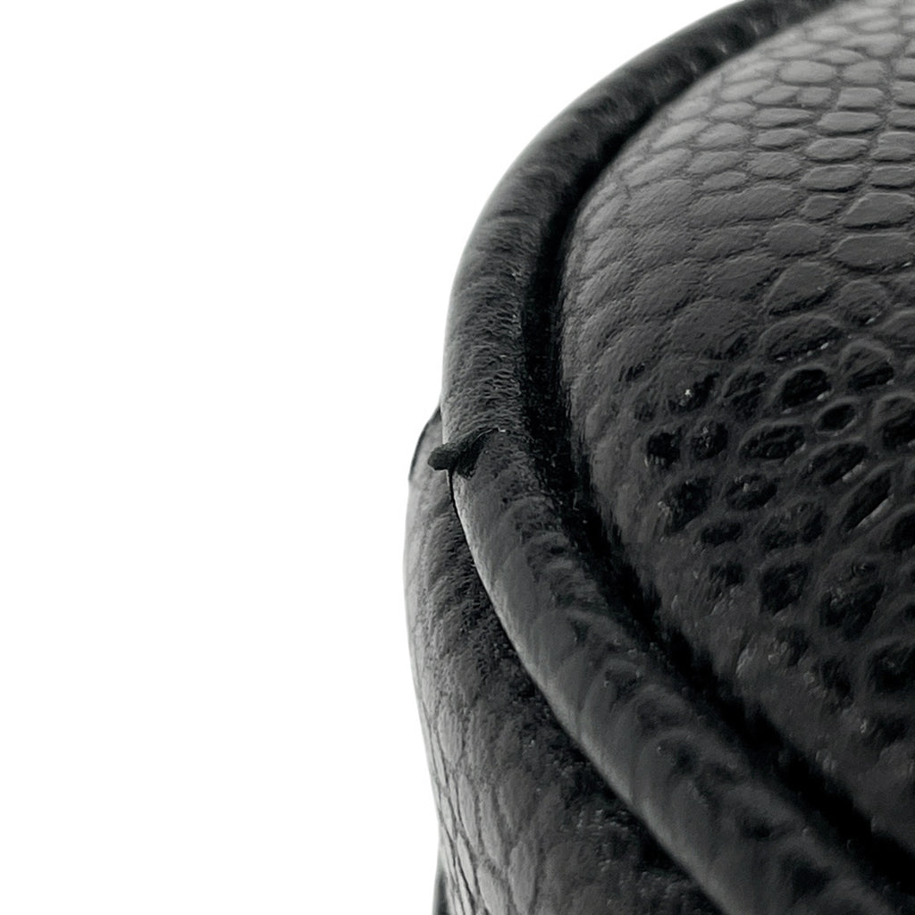 シャネル ココマーク バニティバッグ 2WAY ショルダーバッグ メイク コスメ 化粧ポーチ キャビアスキン ブラック レディース 【中古】brbag