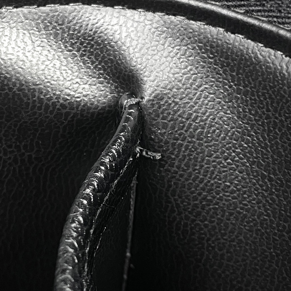 シャネル ココマーク バニティバッグ 2WAY ショルダーバッグ メイク コスメ 化粧ポーチ キャビアスキン ブラック レディース 【中古】brbag