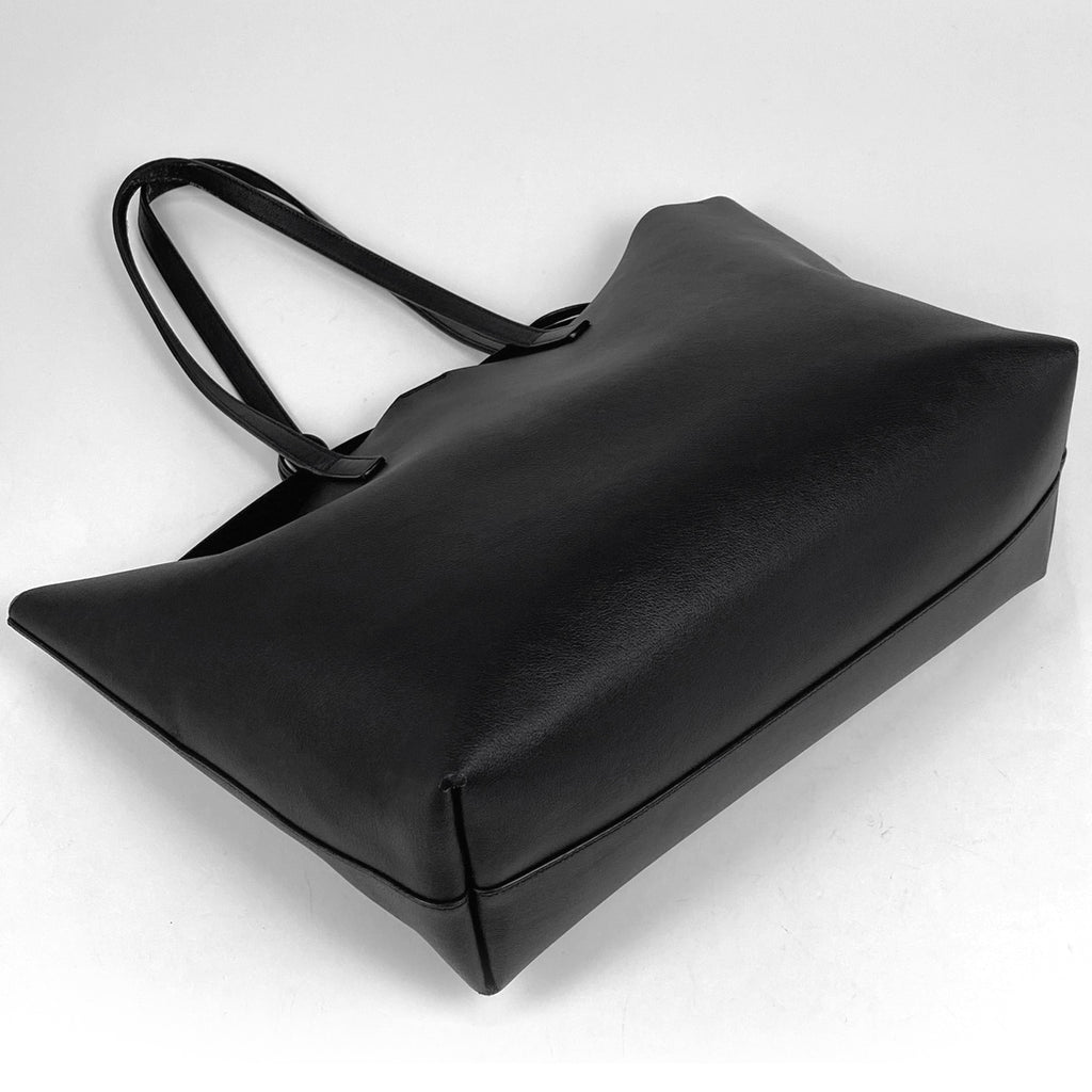サンローラン ショッピング トートバッグ ロゴ トートバッグ レザー ブラック 394195 レディース 【中古】brbag