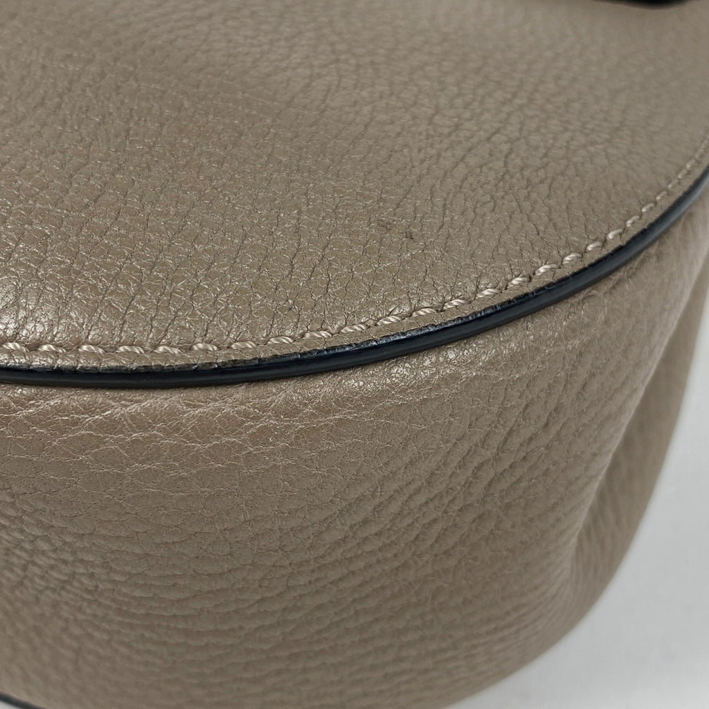 クロエ ドリュー チェーンショルダーバッグ 斜め掛け ショルダーバッグ レザー グレージュ レディース 【中古】brbag