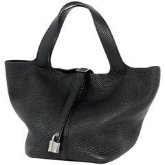 エルメス ピコタンロック MM ハンドバッグ トリヨンクレマンス ブラック X レディース 【中古】brbag