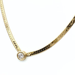 ダイヤモンド デザインネックレス YG イエローゴールド ペンダント ネックレス K18 ダイヤモンド レディース 【中古】nbjwl