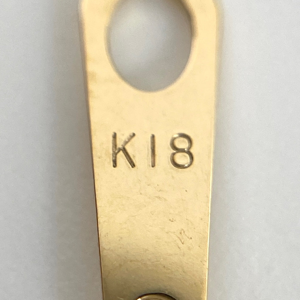 ダイヤモンド デザインネックレス YG イエローゴールド ペンダント ネックレス K18 ダイヤモンド レディース 【中古】nbjwl