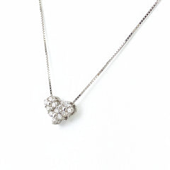 メレダイヤ デザインネックレス プラチナ ペンダント ネックレス Pt900 Pt850 ダイヤモンド レディース 【中古】nbjwl
