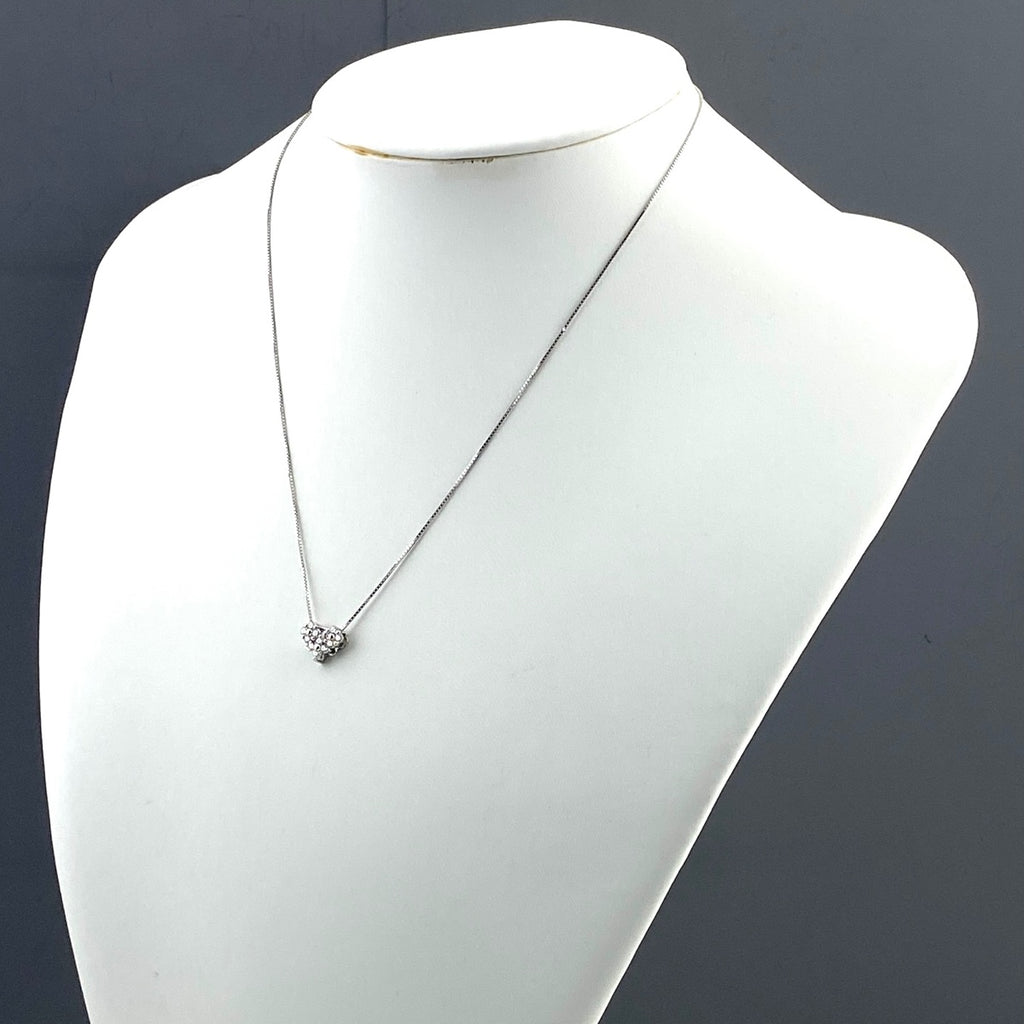 メレダイヤ デザインネックレス プラチナ ペンダント ネックレス Pt900 Pt850 ダイヤモンド レディース 【中古】nbjwl