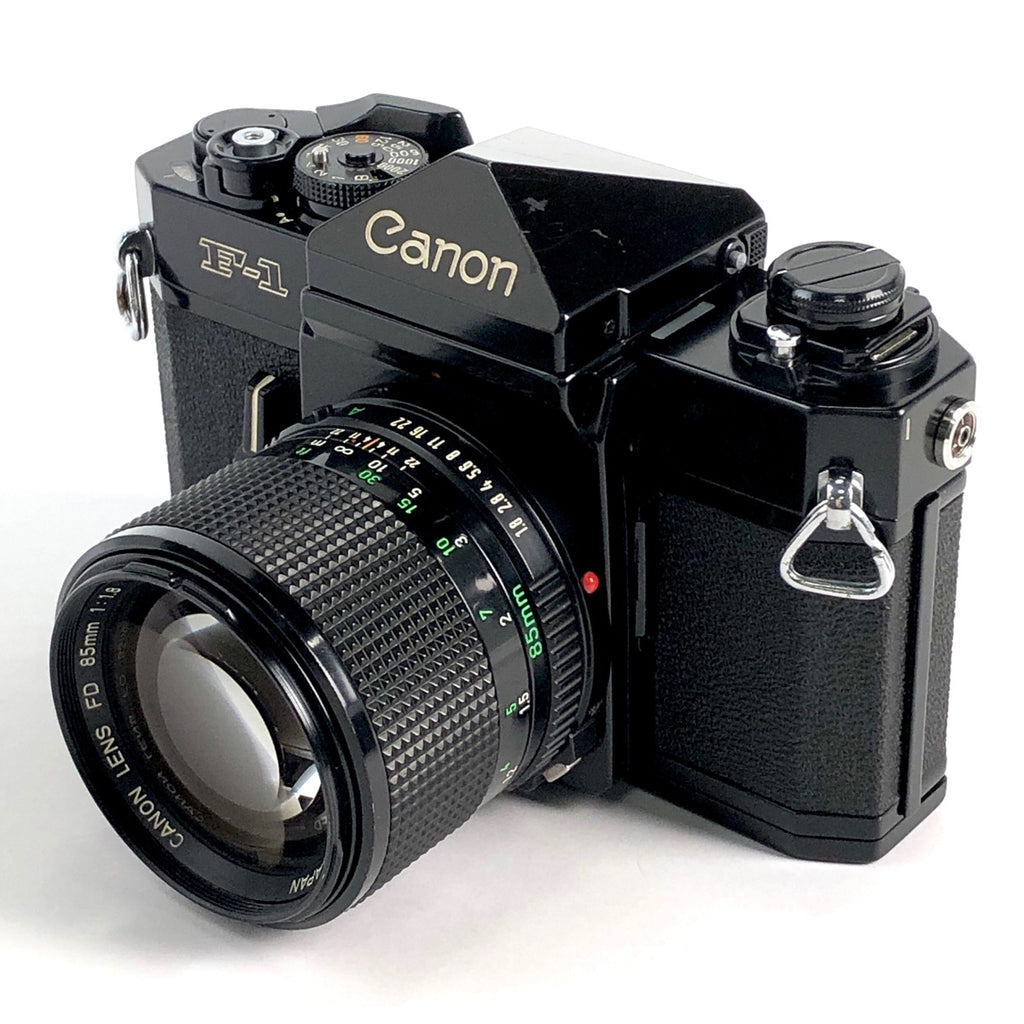 キヤノン Canon F-1 + NEW FD 85mm F1.8 フィルム マニュアルフォーカス 一眼レフカメラ 【中古】