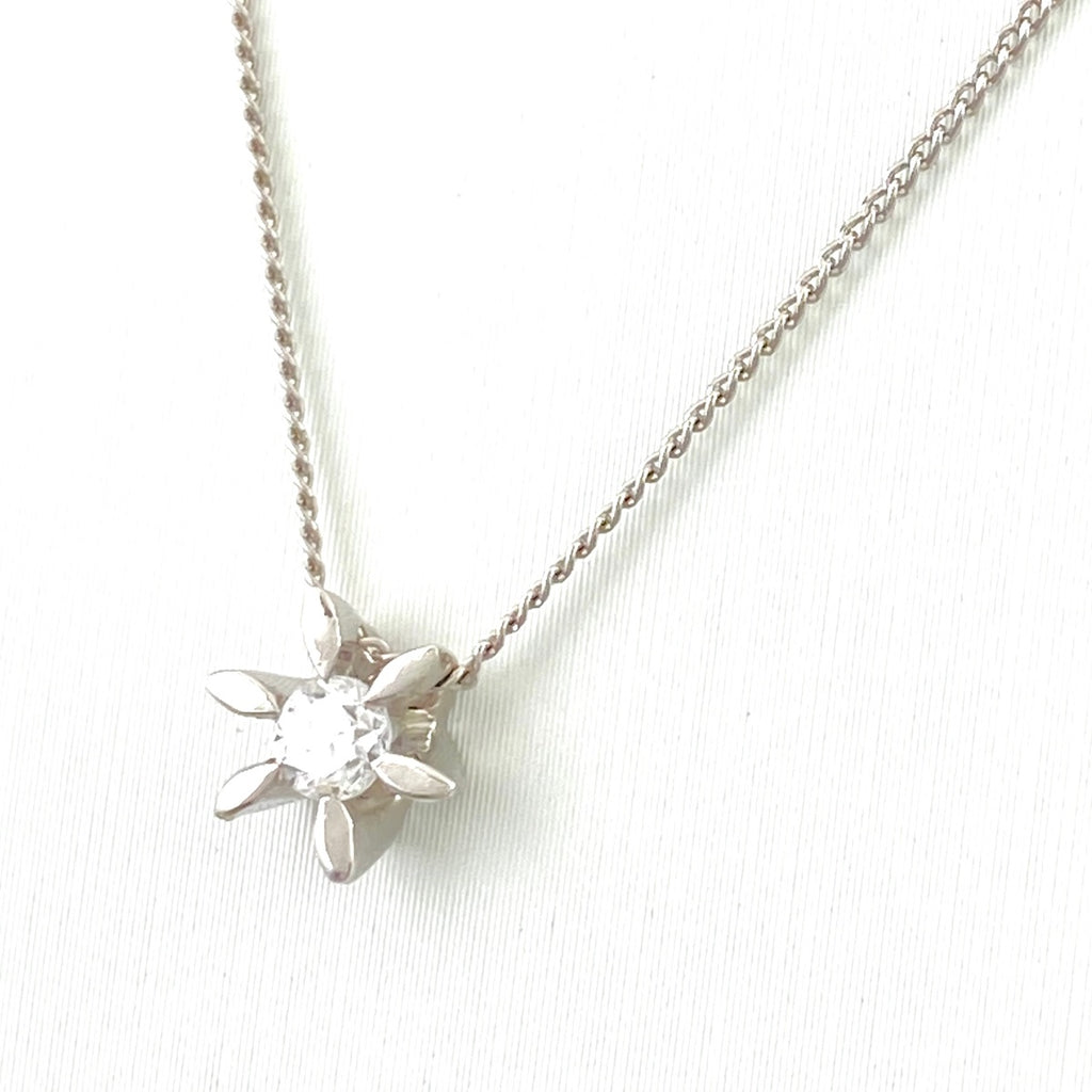 ダイヤモンド デザインネックレス プラチナ ペンダント ネックレス Pt900 Pt850 ダイヤモンド レディース 【中古】nbjwl