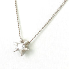 ダイヤモンド デザインネックレス プラチナ ペンダント ネックレス Pt900 Pt850 ダイヤモンド レディース 【中古】nbjwl