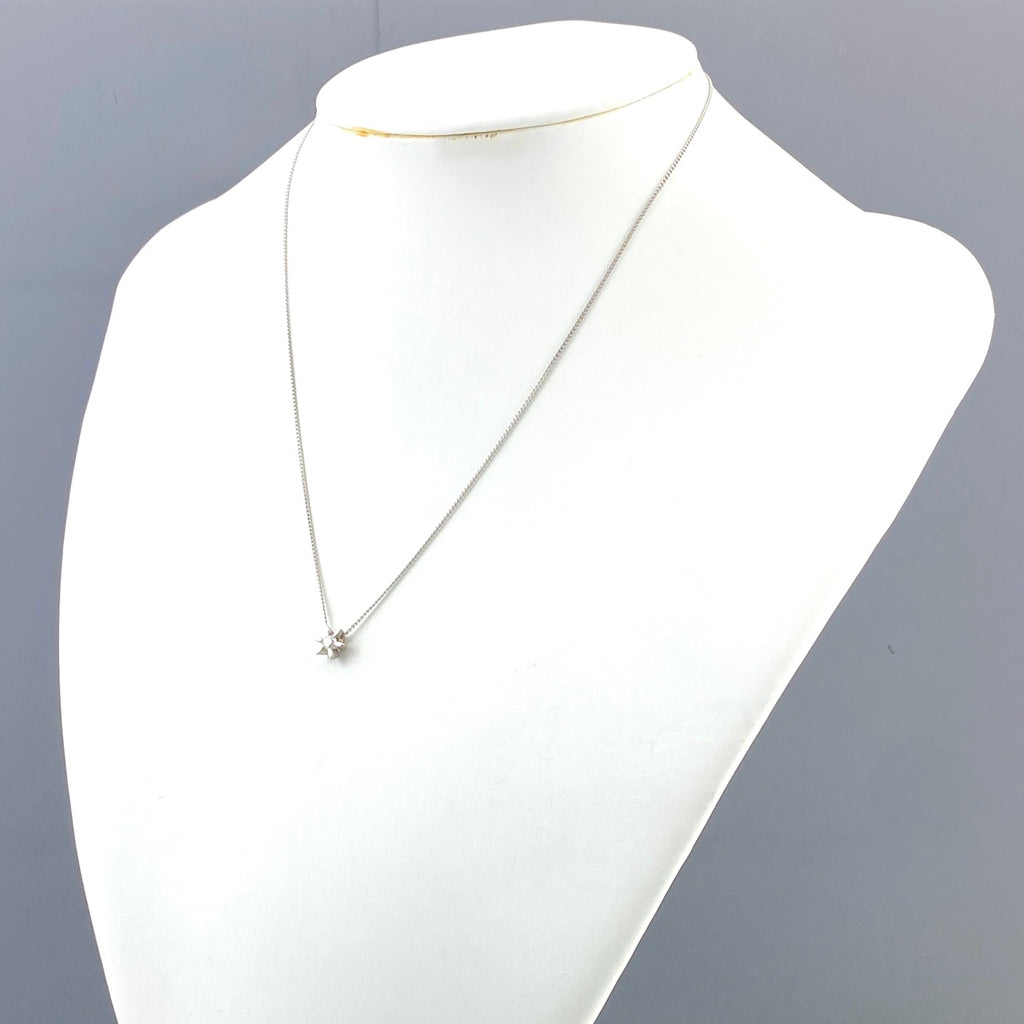 ダイヤモンド デザインネックレス プラチナ ペンダント ネックレス Pt900 Pt850 ダイヤモンド レディース 【中古】nbjwl