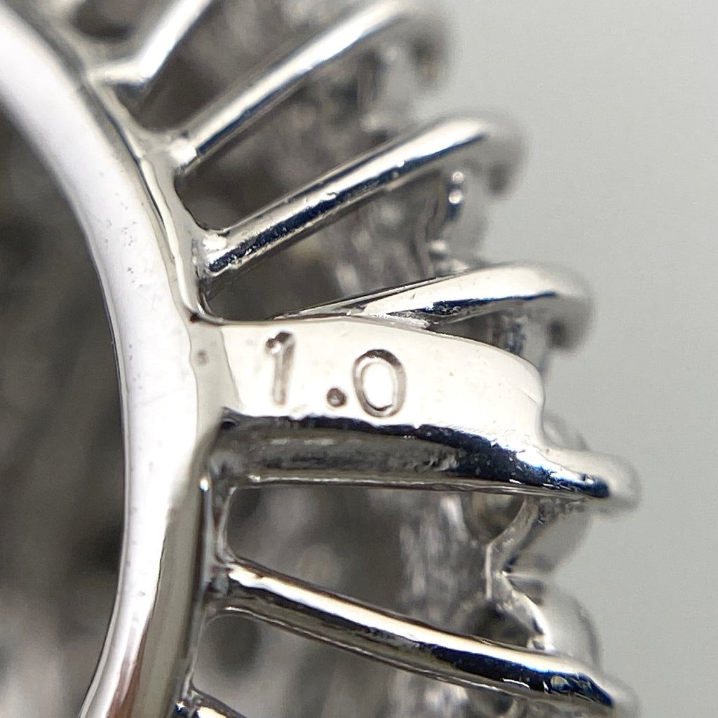 メレダイヤ デザインネックレス プラチナ ペンダント ネックレス Pt900 Pt850 ダイヤモンド レディース 【中古】nbjwl