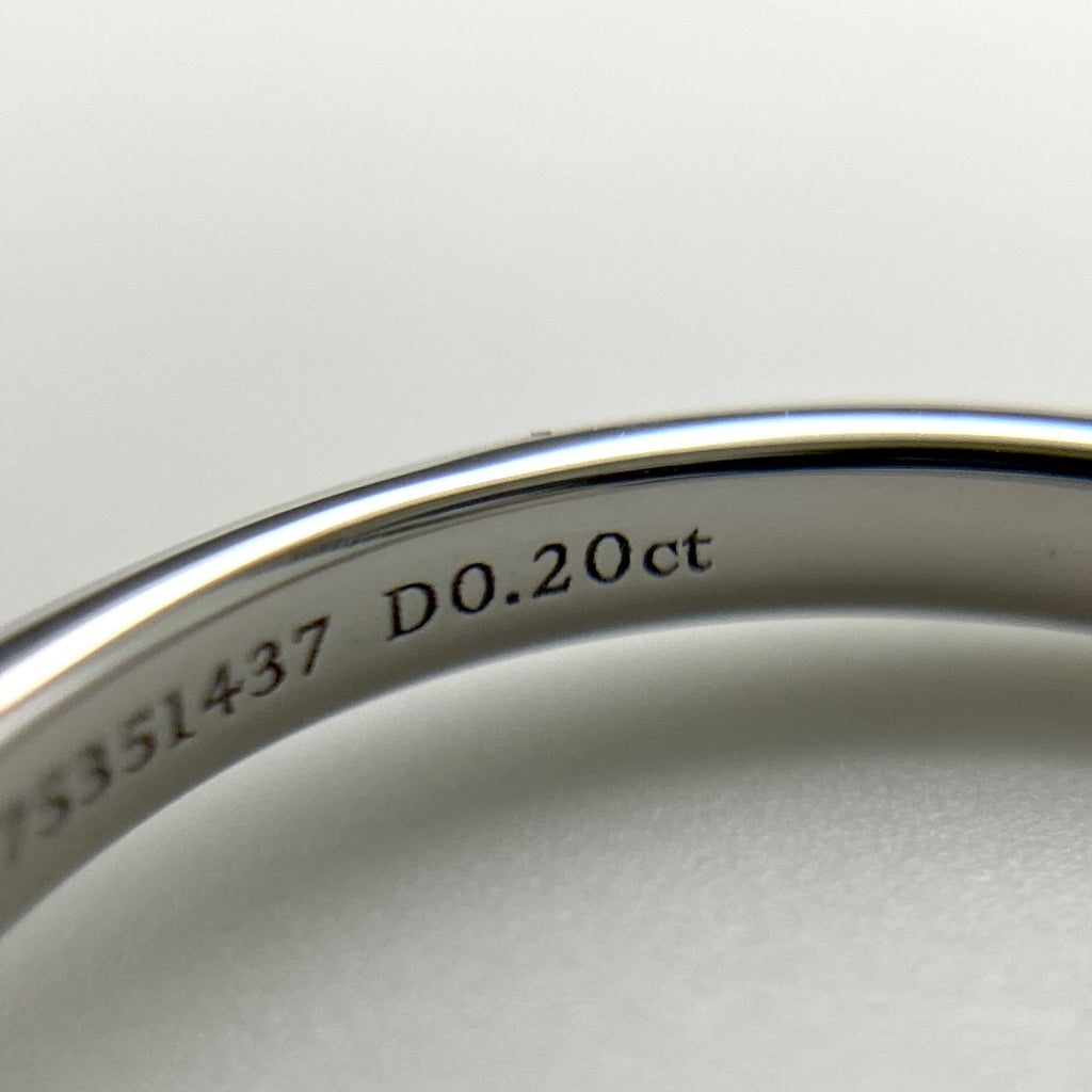 ティファニー ソリティア リング プラチナ 指輪 ソリテール 1P リング 6.5号 Pt950 ダイヤモンド レディース 【中古】brjwl