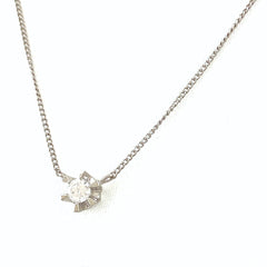 メレダイヤ デザインネックレス プラチナ ペンダント ネックレス 40.5 Pt850 ダイヤモンド レディース 【中古】nbjwl