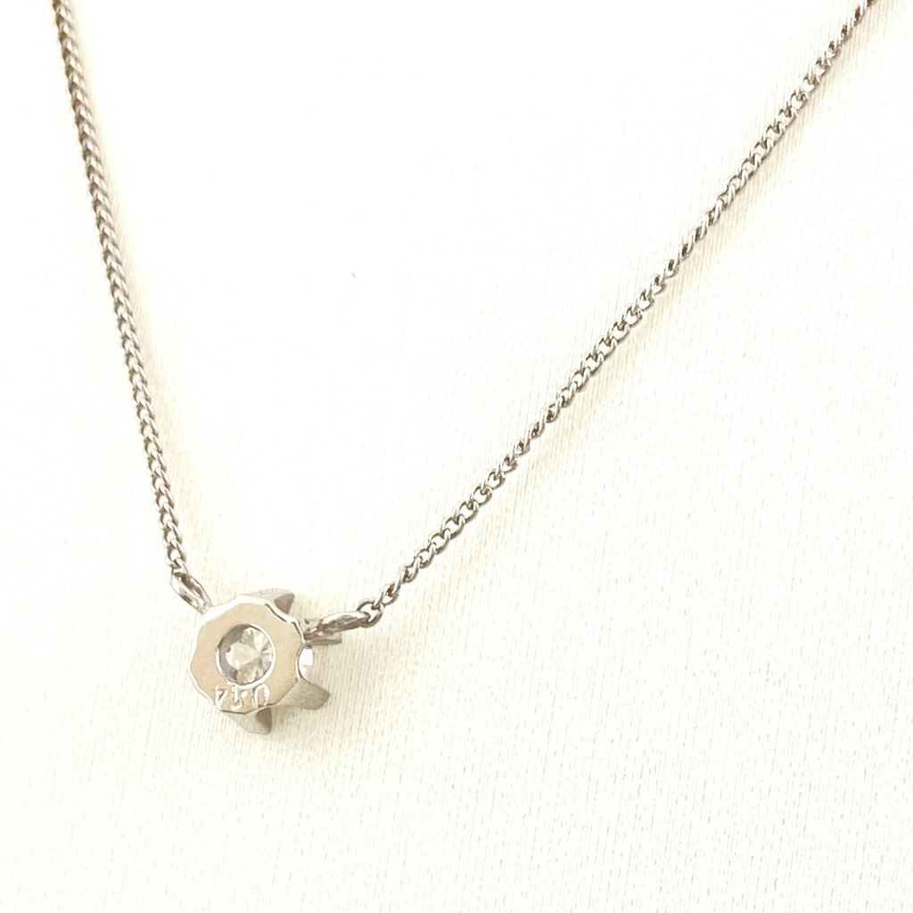 メレダイヤ デザインネックレス プラチナ ペンダント ネックレス 40.5 Pt850 ダイヤモンド レディース 【中古】nbjwl