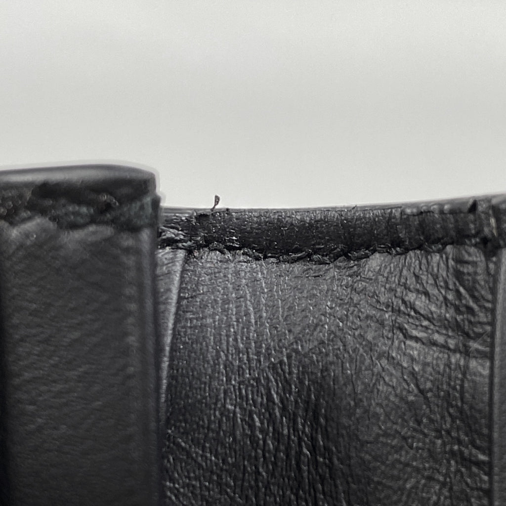 ボッテガヴェネタ イントレチャート 二つ折り 長財布 ナッパ 長財布 レザー ブラック レディース 【中古】brbag