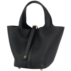 エルメス ピコタンロック PM ミニバッグ ハンドバッグ トリヨンクレマンス ブラック K レディース 【中古】brbag