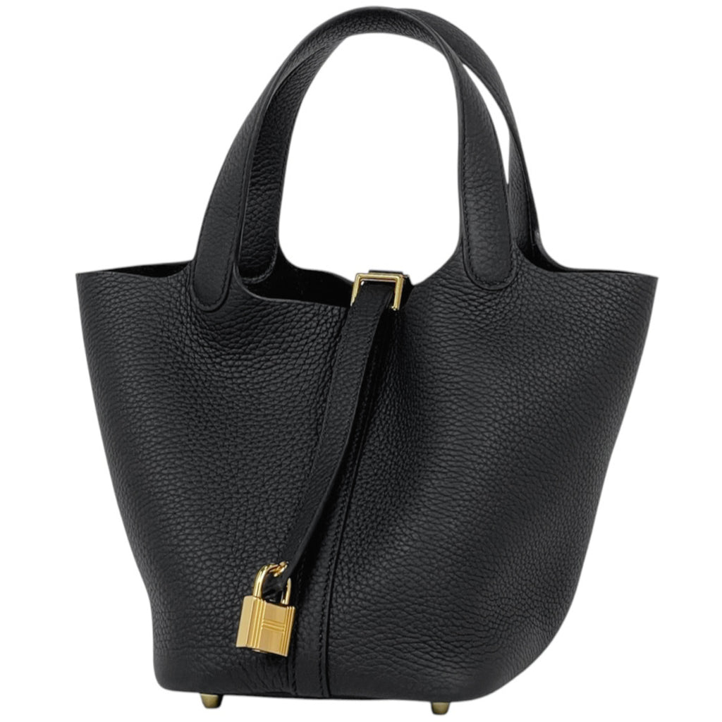 エルメス ピコタンロック PM ミニバッグ ハンドバッグ トリヨンクレマンス ブラック K レディース 【中古】brbag