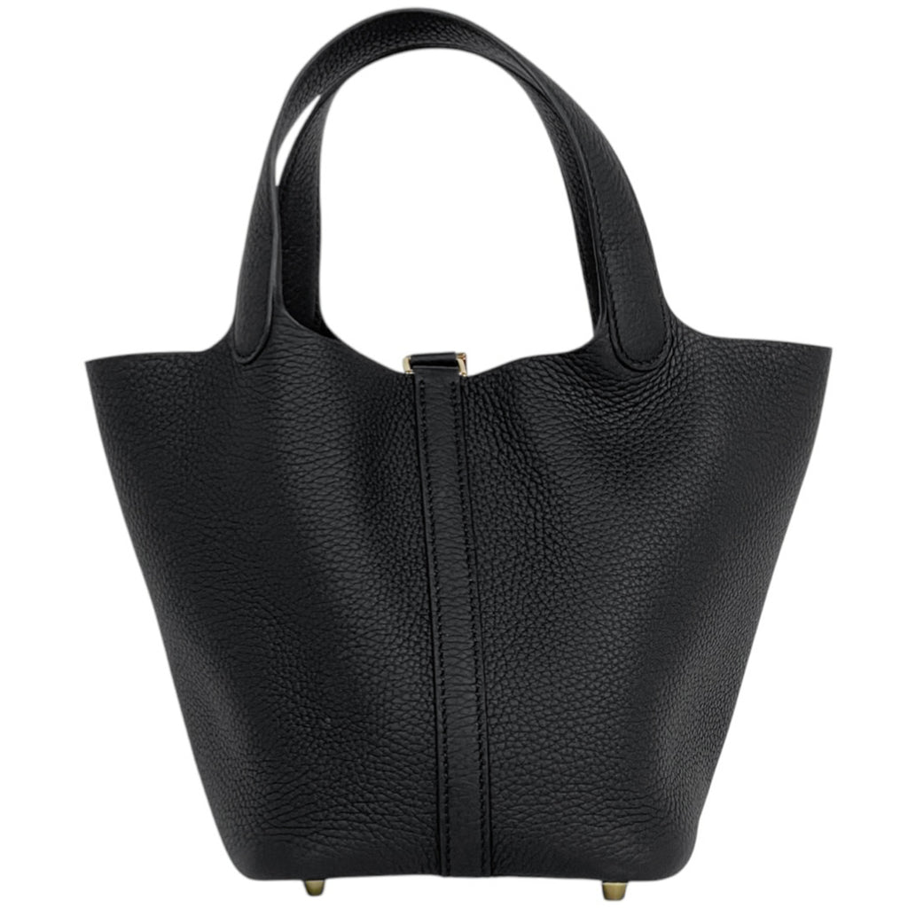 エルメス ピコタンロック PM ミニバッグ ハンドバッグ トリヨンクレマンス ブラック K レディース 【中古】brbag