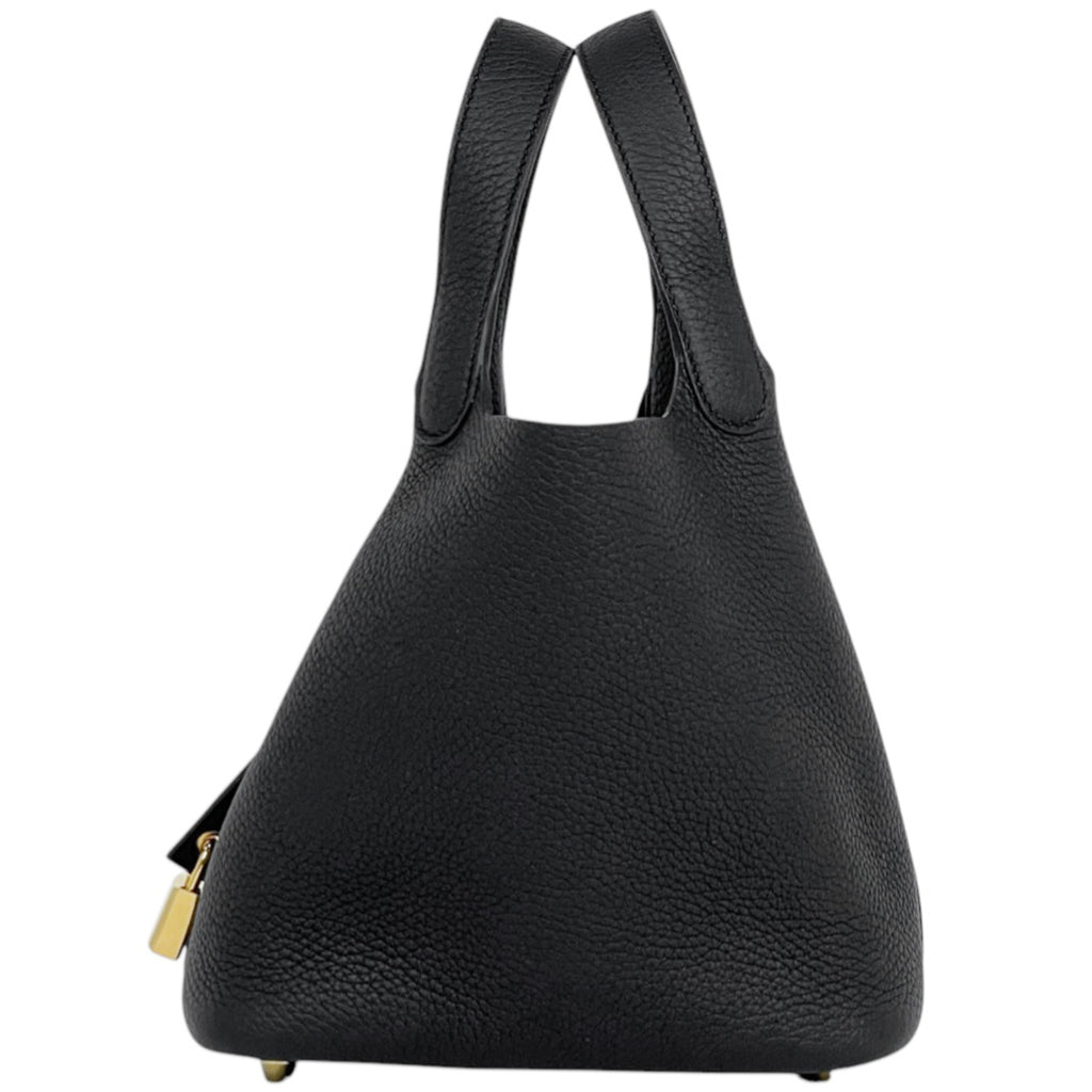 エルメス ピコタンロック PM ミニバッグ ハンドバッグ トリヨンクレマンス ブラック K レディース 【中古】brbag