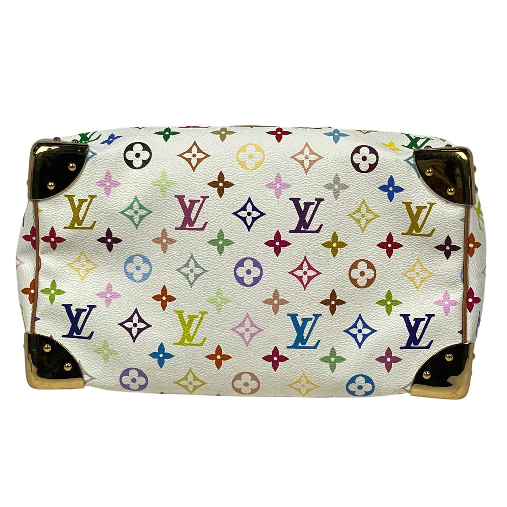 ルイ・ヴィトン スピーディ 30 ボストンバッグ 手提げ ハンドバッグ モノグラムマルチカラー ブロン(ホワイト) M92643 レディース 【中古】brbag