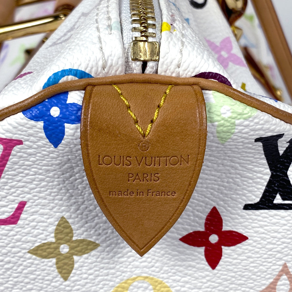 ルイ・ヴィトン スピーディ 30 ボストンバッグ 手提げ ハンドバッグ モノグラムマルチカラー ブロン(ホワイト) M92643 レディース 【中古】brbag