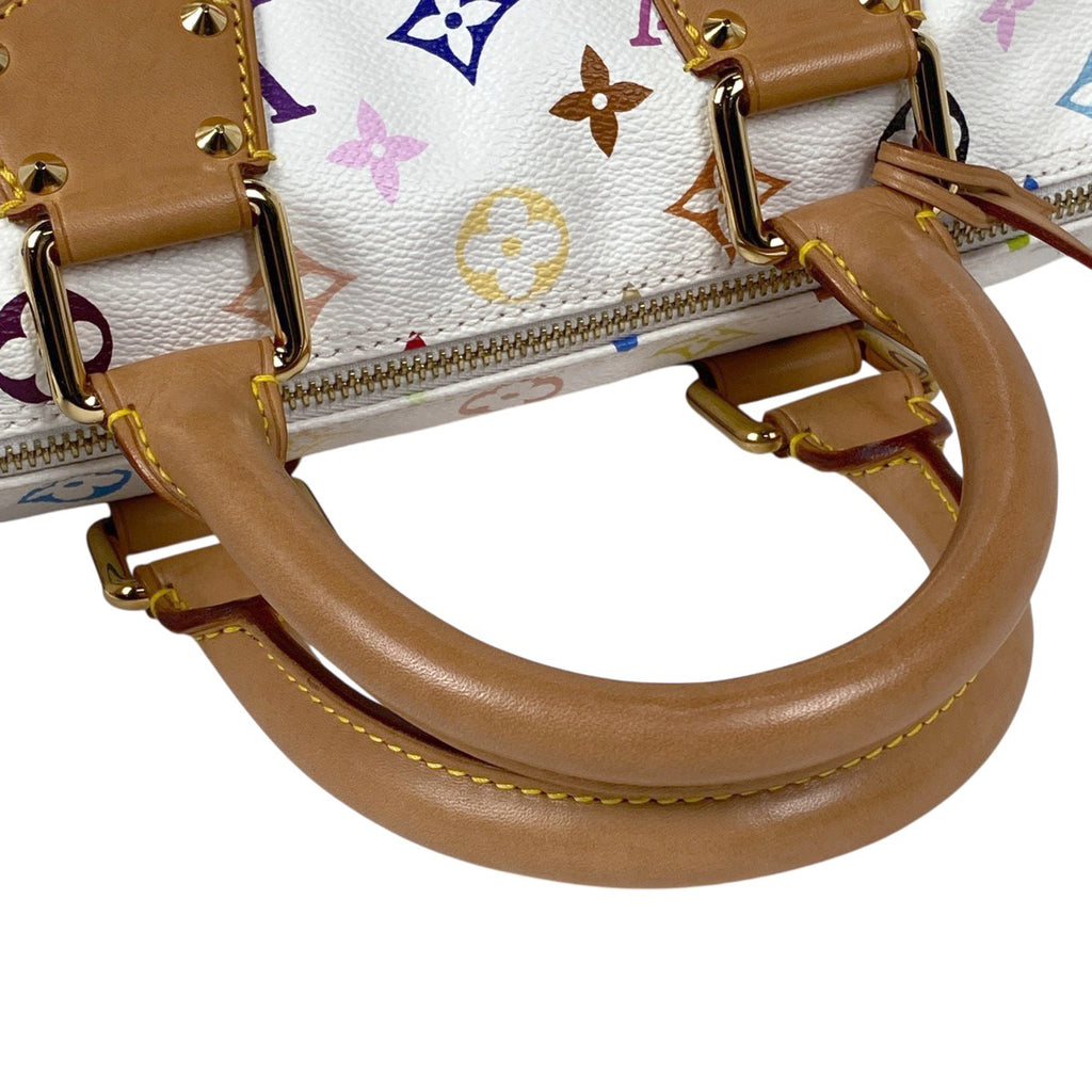 ルイ・ヴィトン スピーディ 30 ボストンバッグ 手提げ ハンドバッグ モノグラムマルチカラー ブロン(ホワイト) M92643 レディース 【中古】brbag