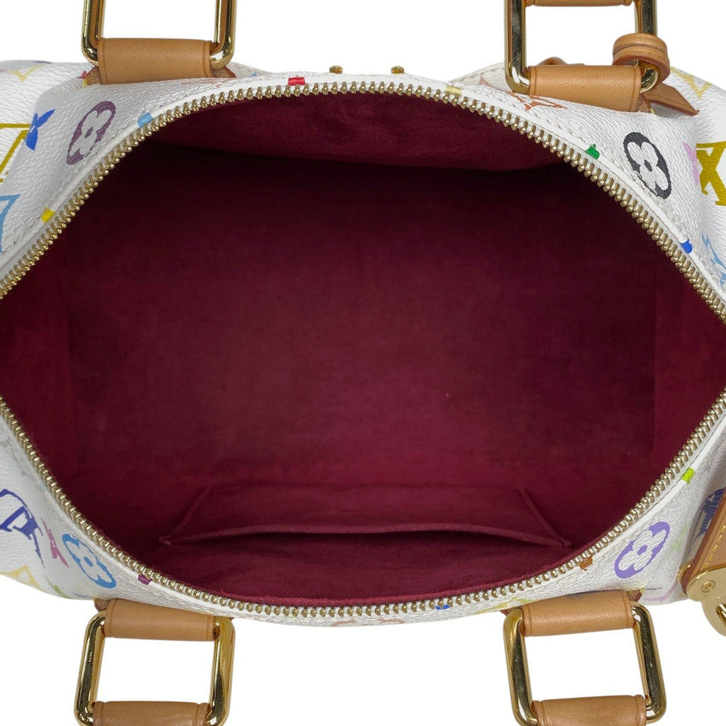 ルイ・ヴィトン スピーディ 30 ボストンバッグ 手提げ ハンドバッグ モノグラムマルチカラー ブロン(ホワイト) M92643 レディース 【中古】brbag